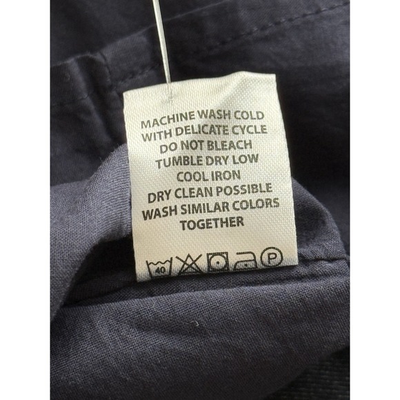 NWT SPARTINA 449 Libbie Midi Dress Womens Small Denim Dark Bayou Rinse Wash Blue - Picture 8 of 9